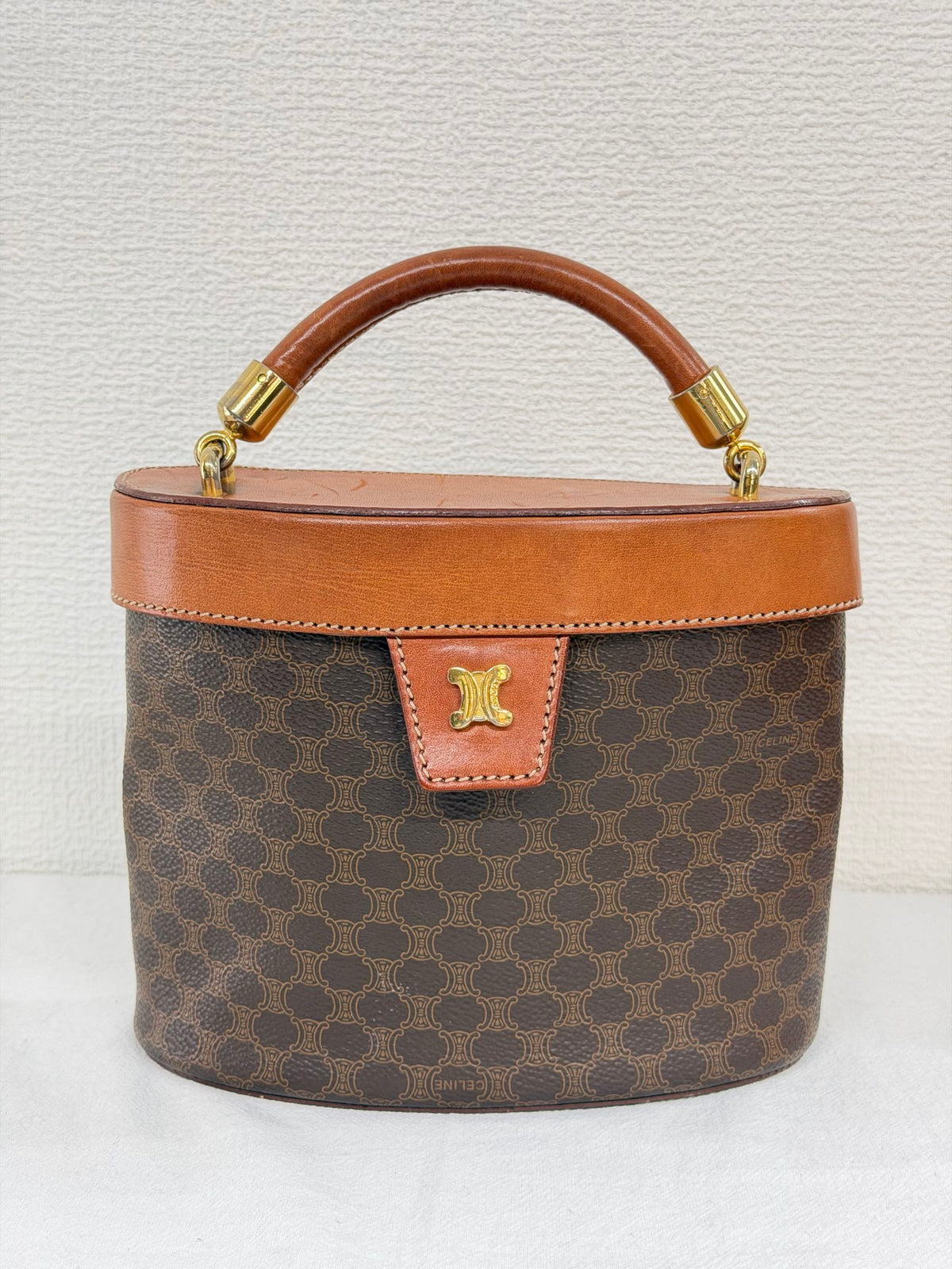 CELINE Macadam Triomphe 2Way Vanity Bag