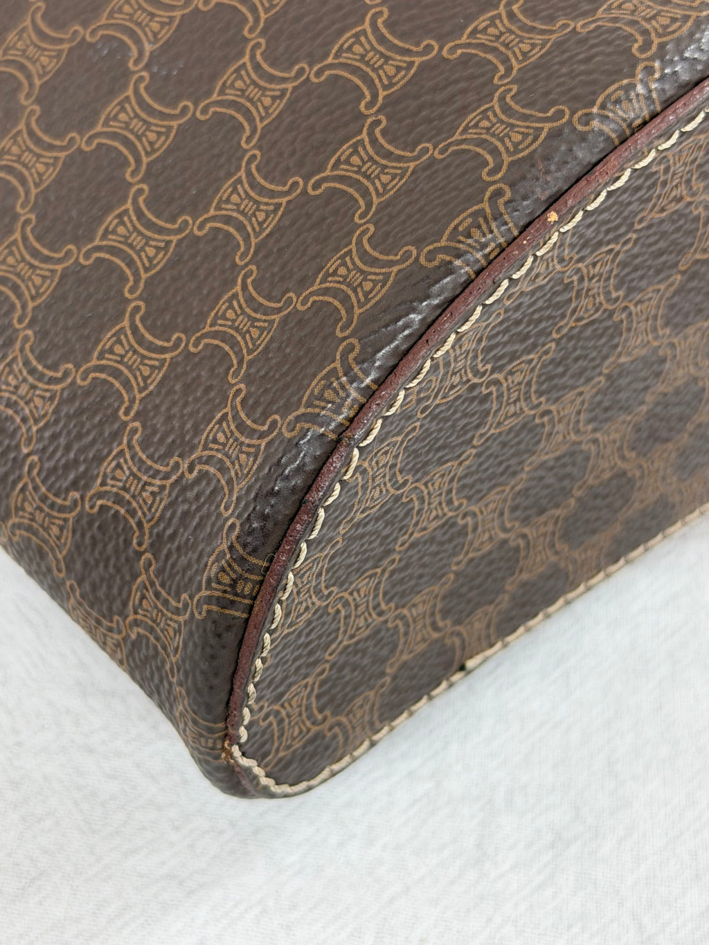 CELINE Macadam Triomphe 2Way Vanity Bag