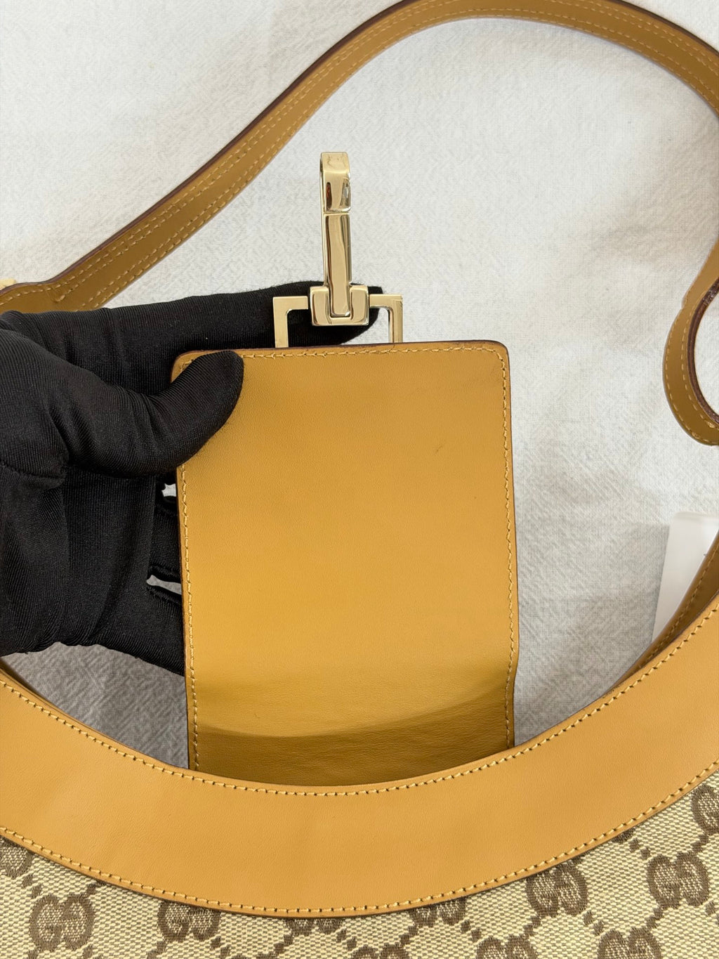 GUCCI GG Canvas Jackie Hobo Shoulder Bag