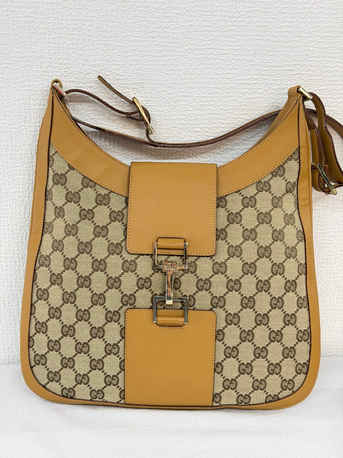GUCCI GG Canvas Jackie Hobo Shoulder Bag