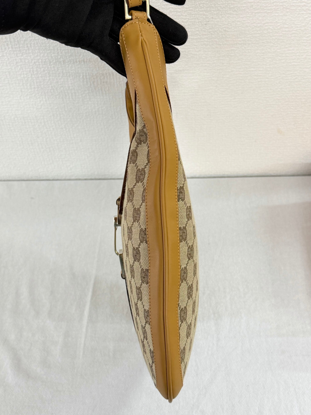 GUCCI GG Canvas Jackie Hobo Shoulder Bag