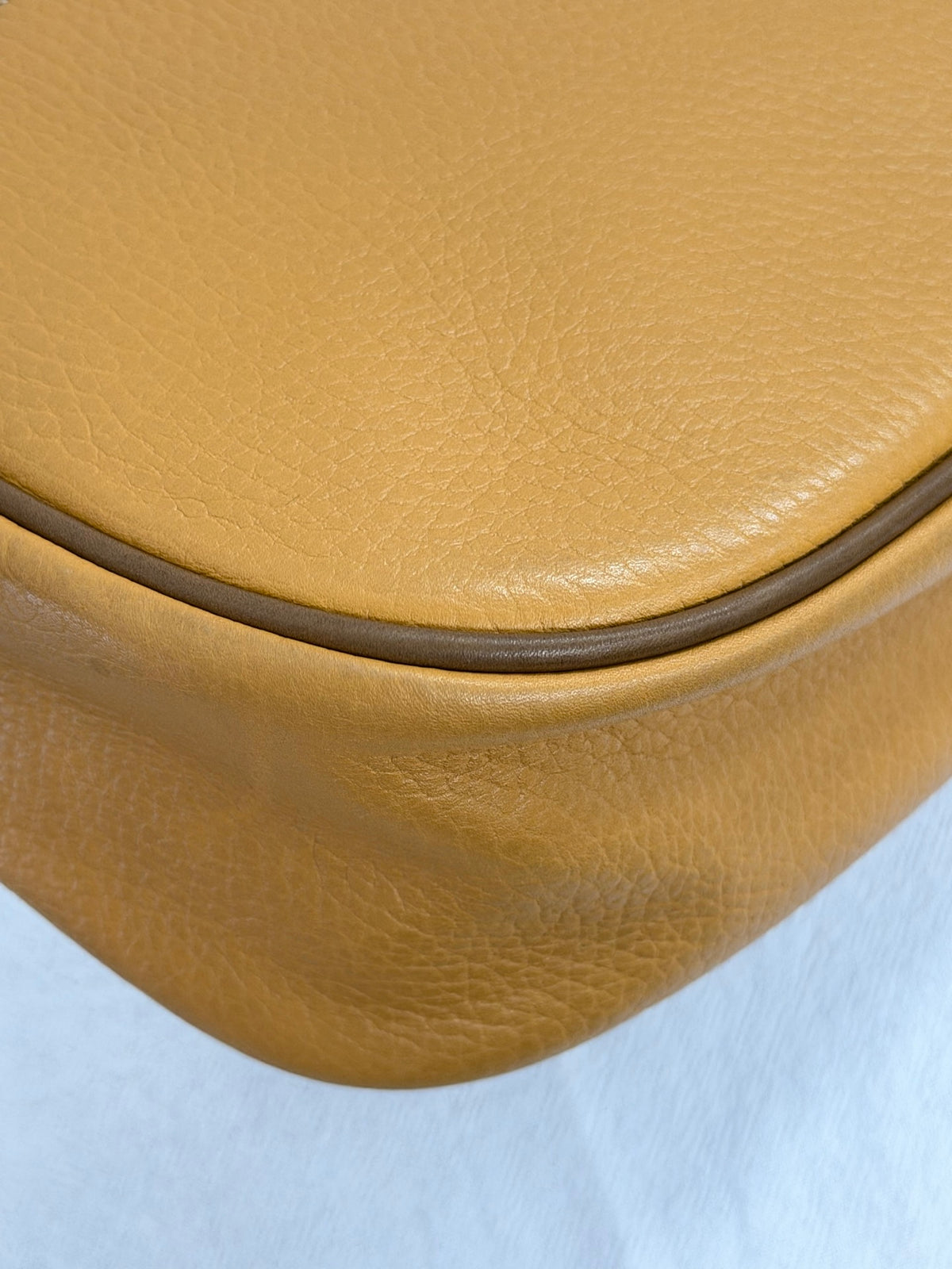 LOEWE Anagram Embossed Two-Tone Leather Shoulder Bag