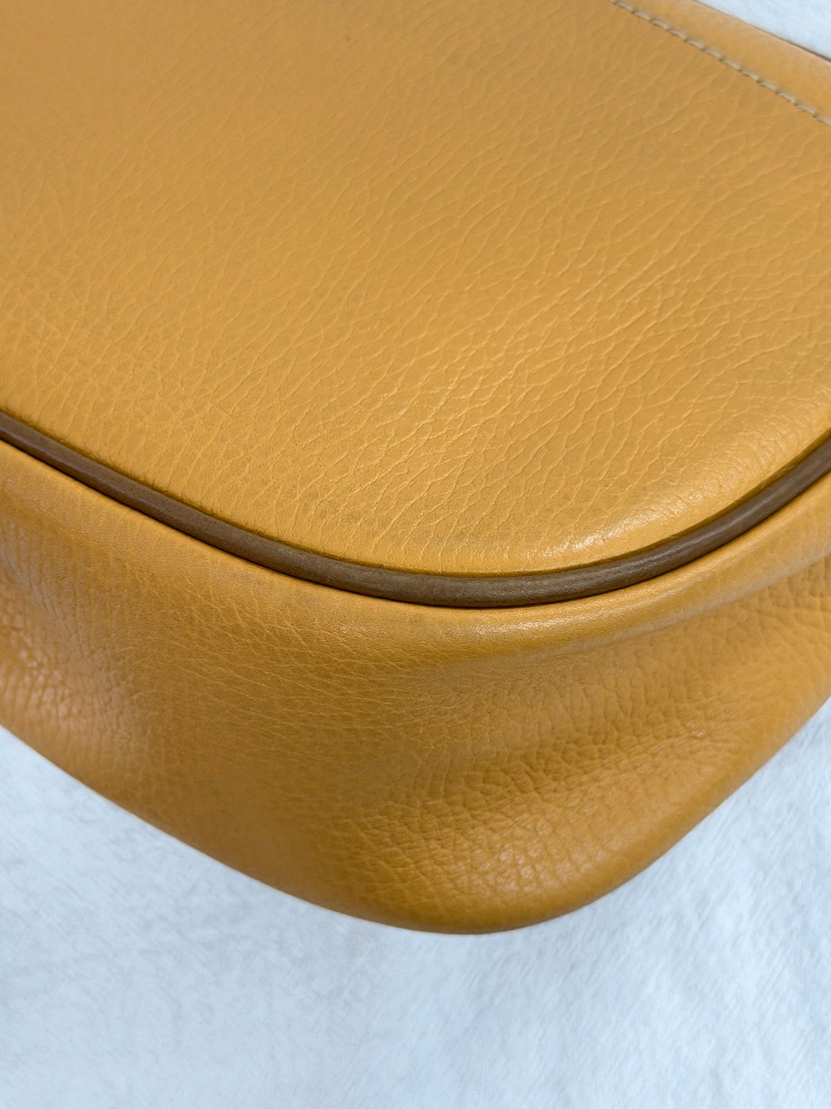 LOEWE Anagram Embossed Two-Tone Leather Shoulder Bag