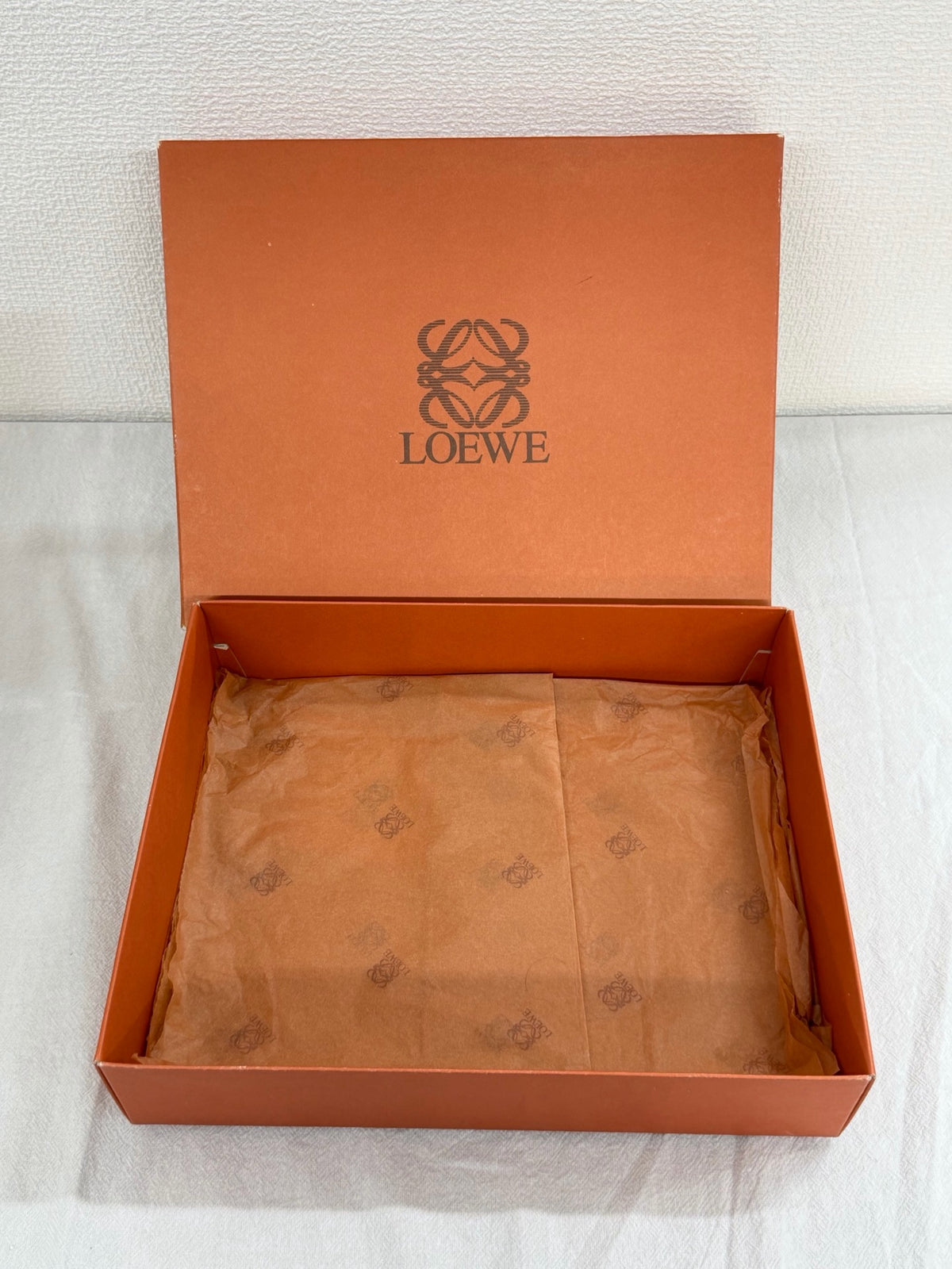 LOEWE Anagram Embossed Two-Tone Leather Shoulder Bag