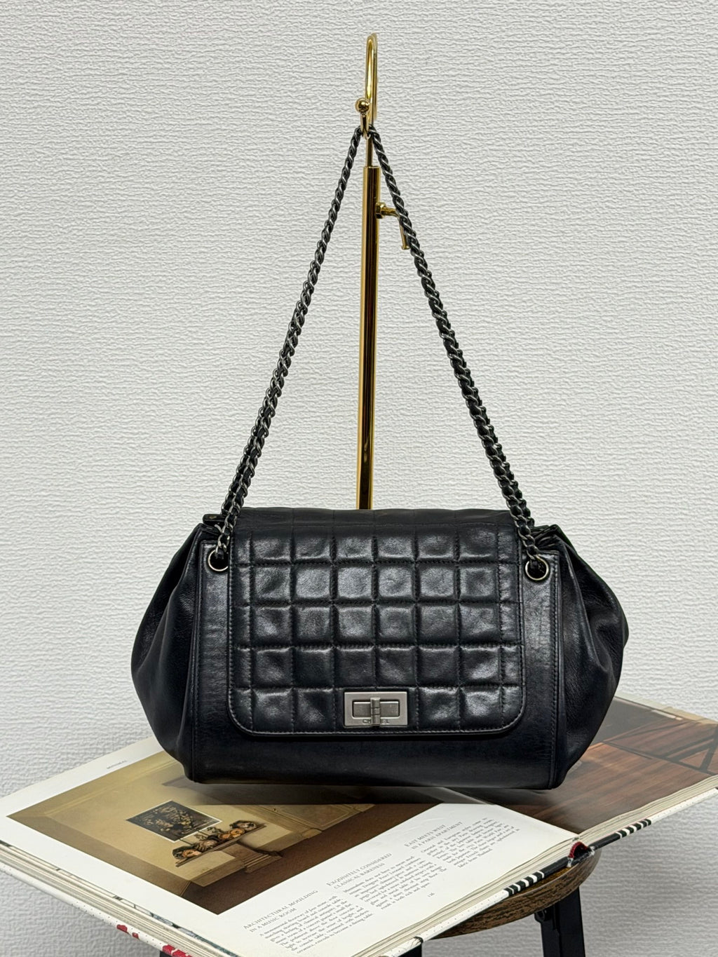 CHANEL Choco Bar Reissue 2.55 Mademoiselle Chain ShoulderBag