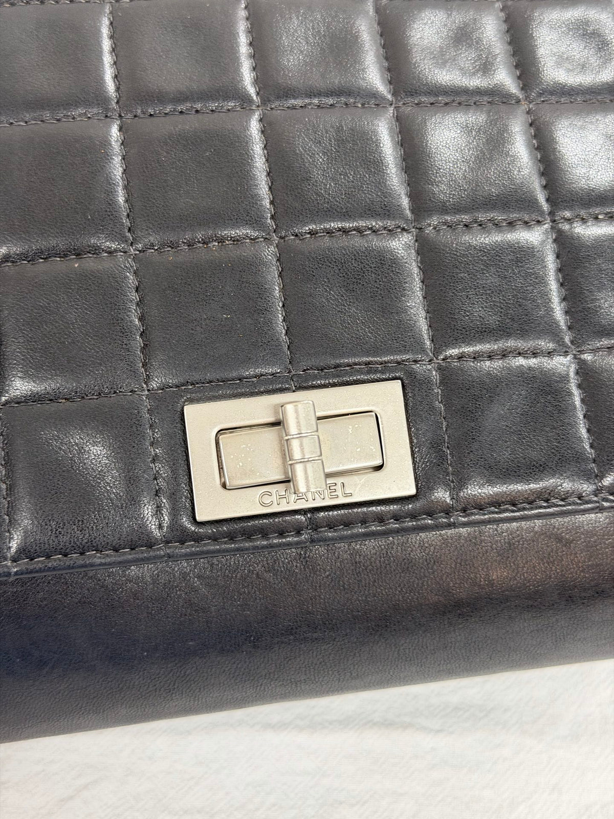 CHANEL Choco Bar Reissue 2.55 Mademoiselle Chain ShoulderBag