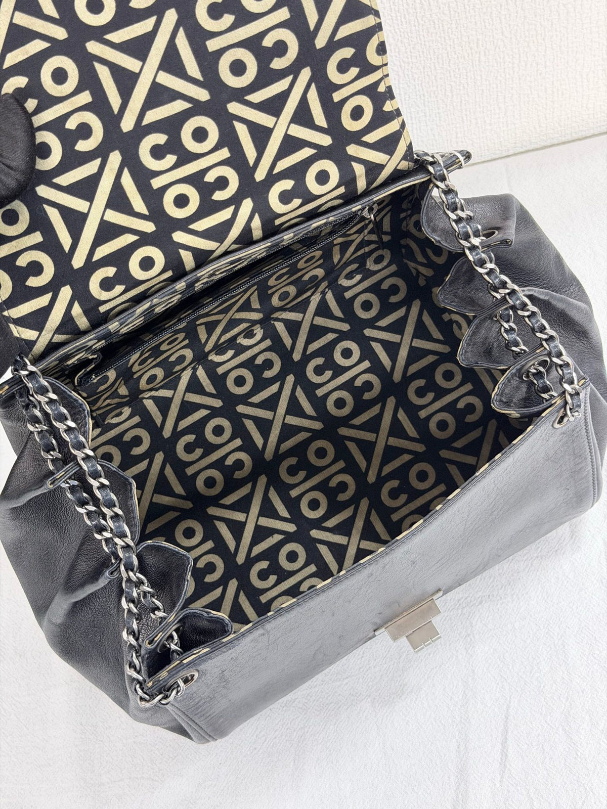 CHANEL Choco Bar Reissue 2.55 Mademoiselle Chain ShoulderBag