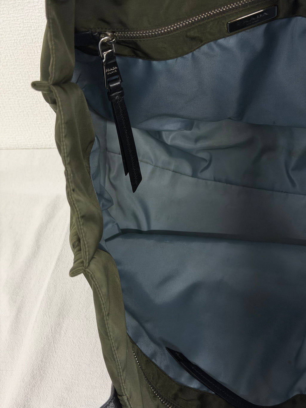 PRADA Tessuto Nylon and Saffiano Leather Tote Bag