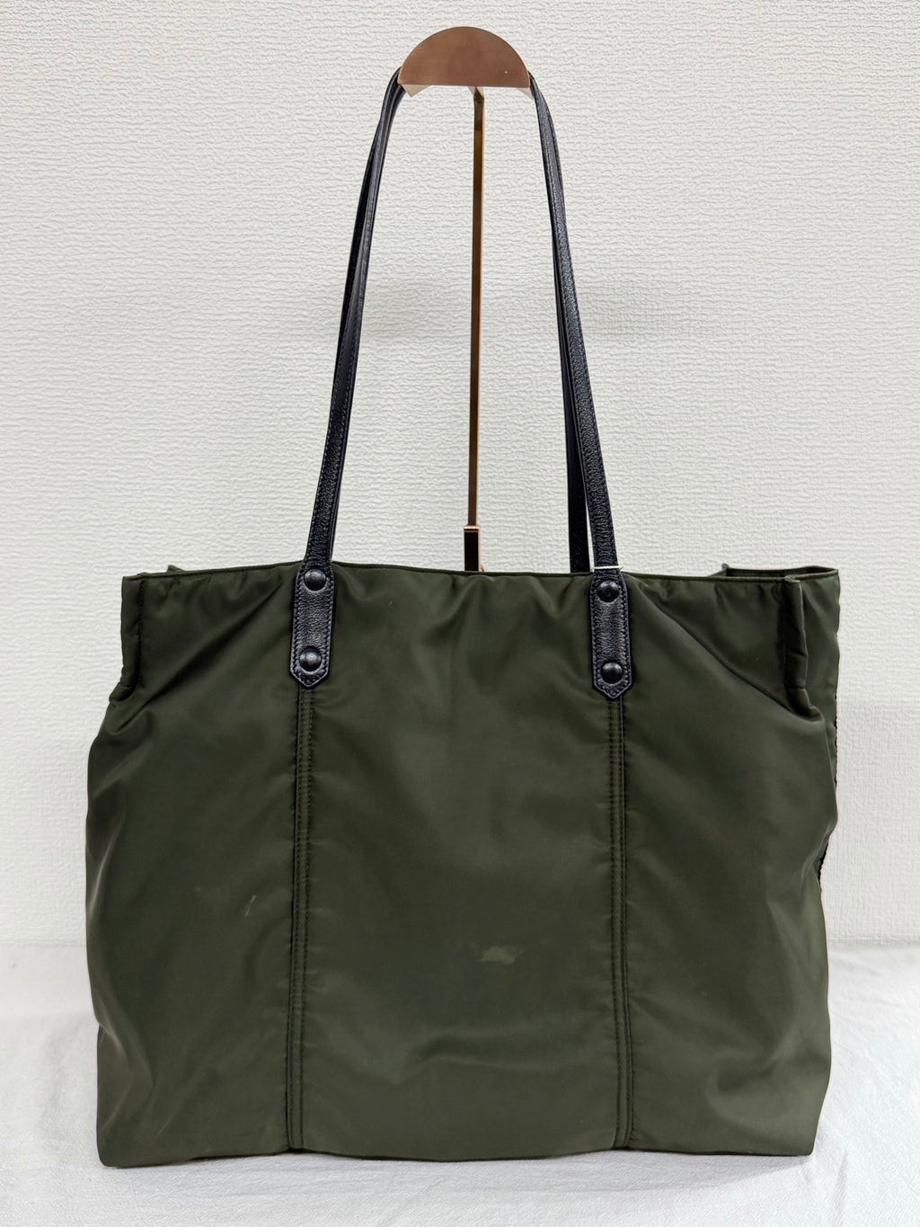 PRADA Tessuto Nylon and Saffiano Leather Tote Bag