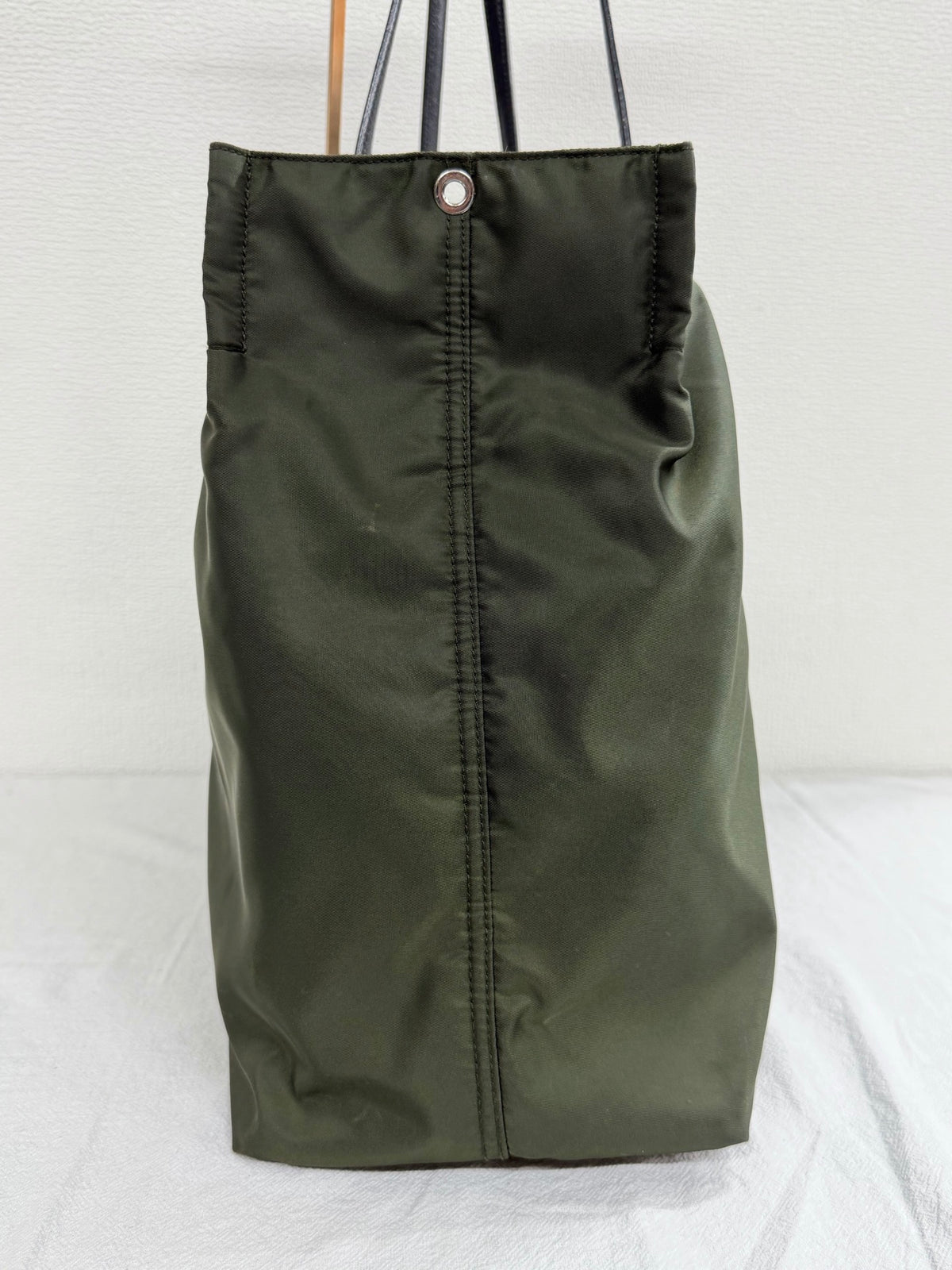 PRADA Tessuto Nylon and Saffiano Leather Tote Bag