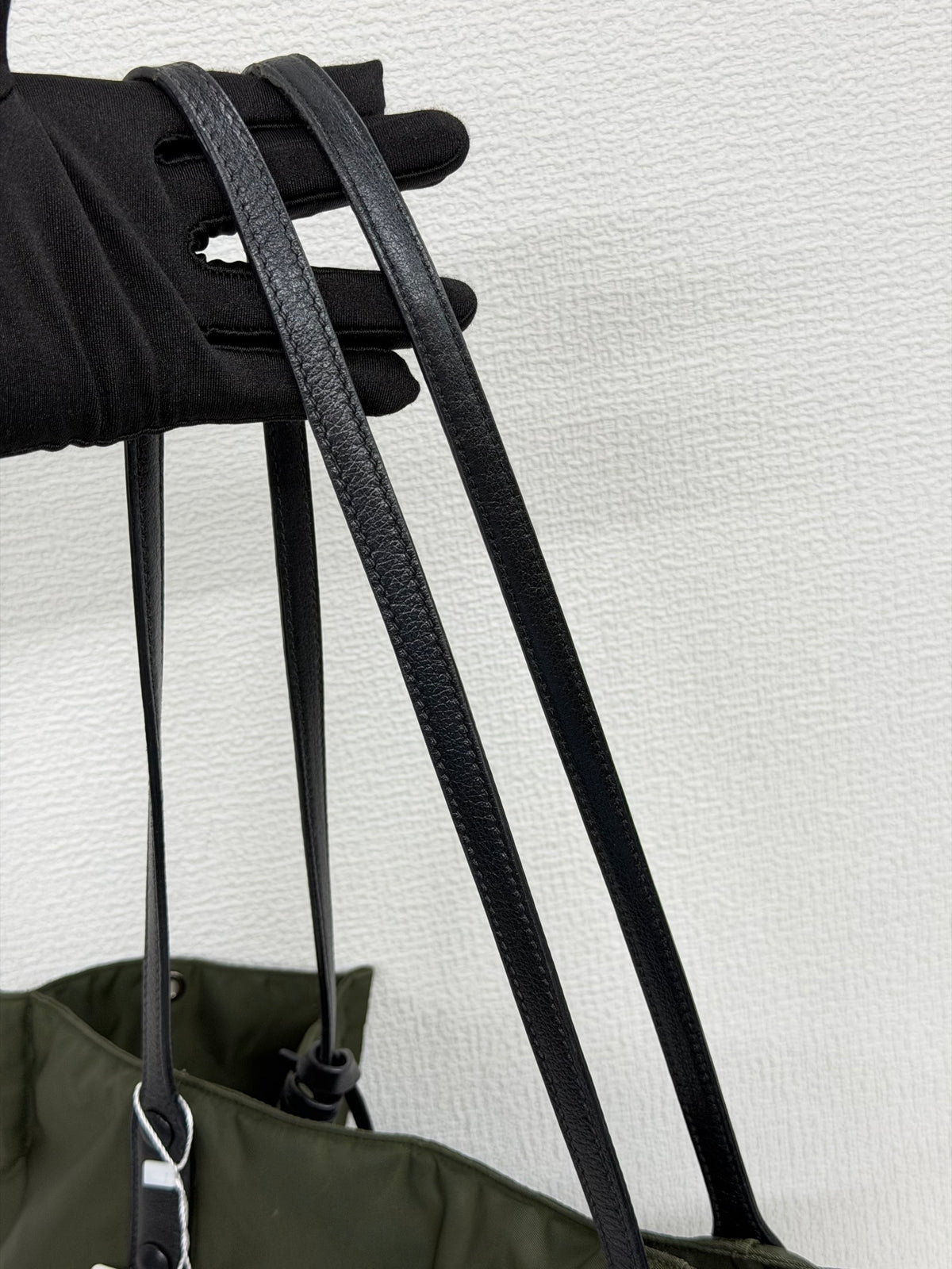 PRADA Tessuto Nylon and Saffiano Leather Tote Bag