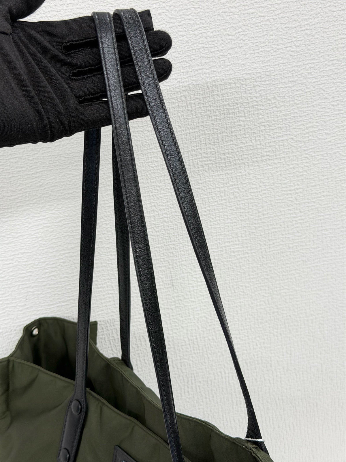 PRADA Tessuto Nylon and Saffiano Leather Tote Bag
