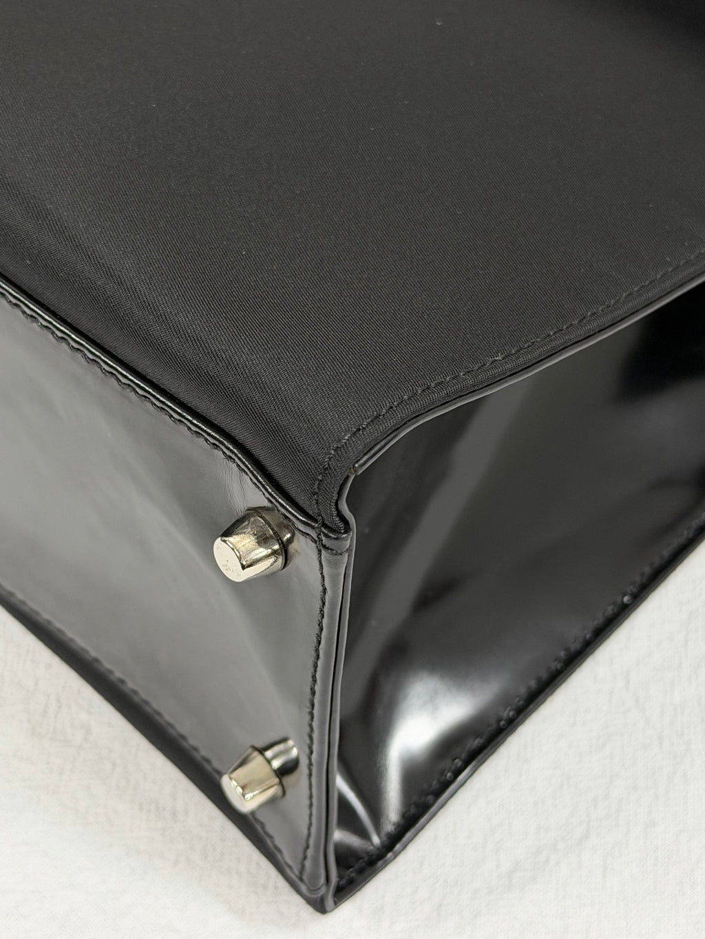 PRADA Tessuto Nylon Flap Top-Handle Handbag