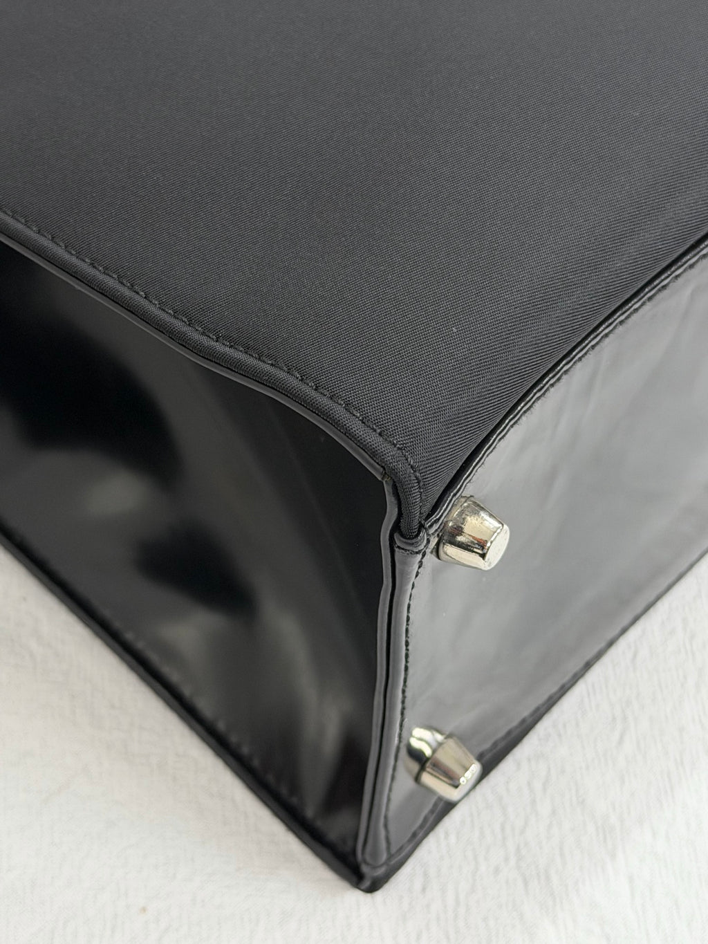 PRADA Tessuto Nylon Flap Top-Handle Handbag