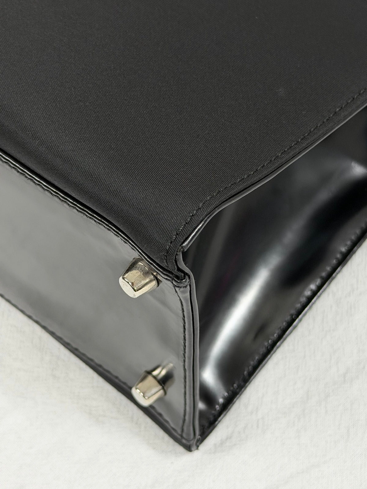 PRADA Tessuto Nylon Flap Top-Handle Handbag