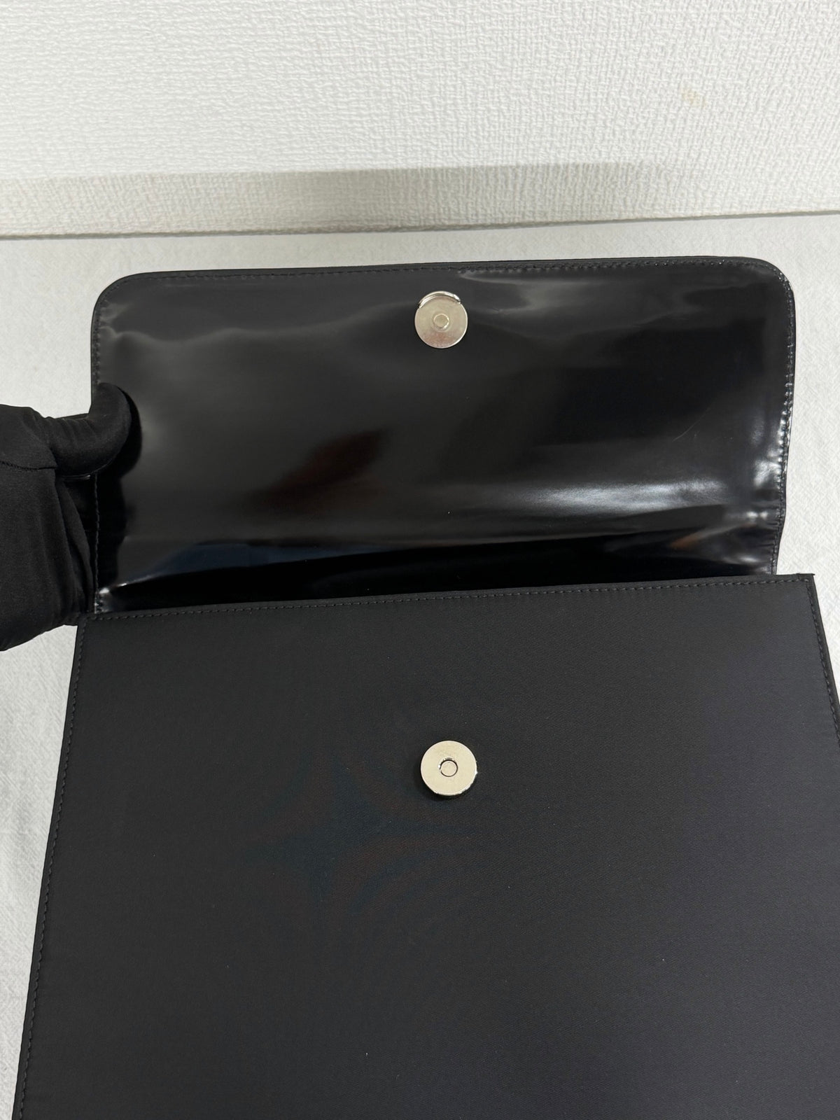 PRADA Tessuto Nylon Flap Top-Handle Handbag