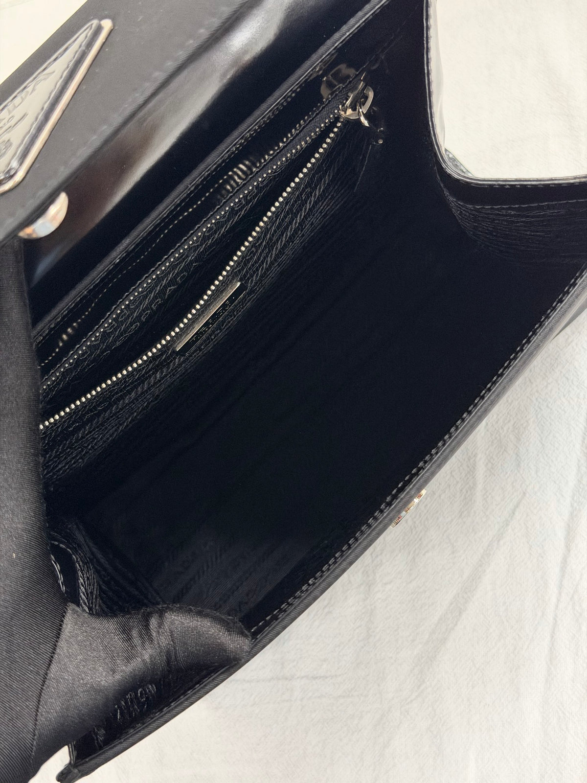PRADA Tessuto Nylon Flap Top-Handle Handbag