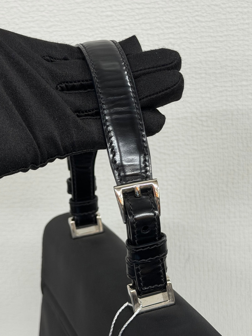 PRADA Tessuto Nylon Flap Top-Handle Handbag