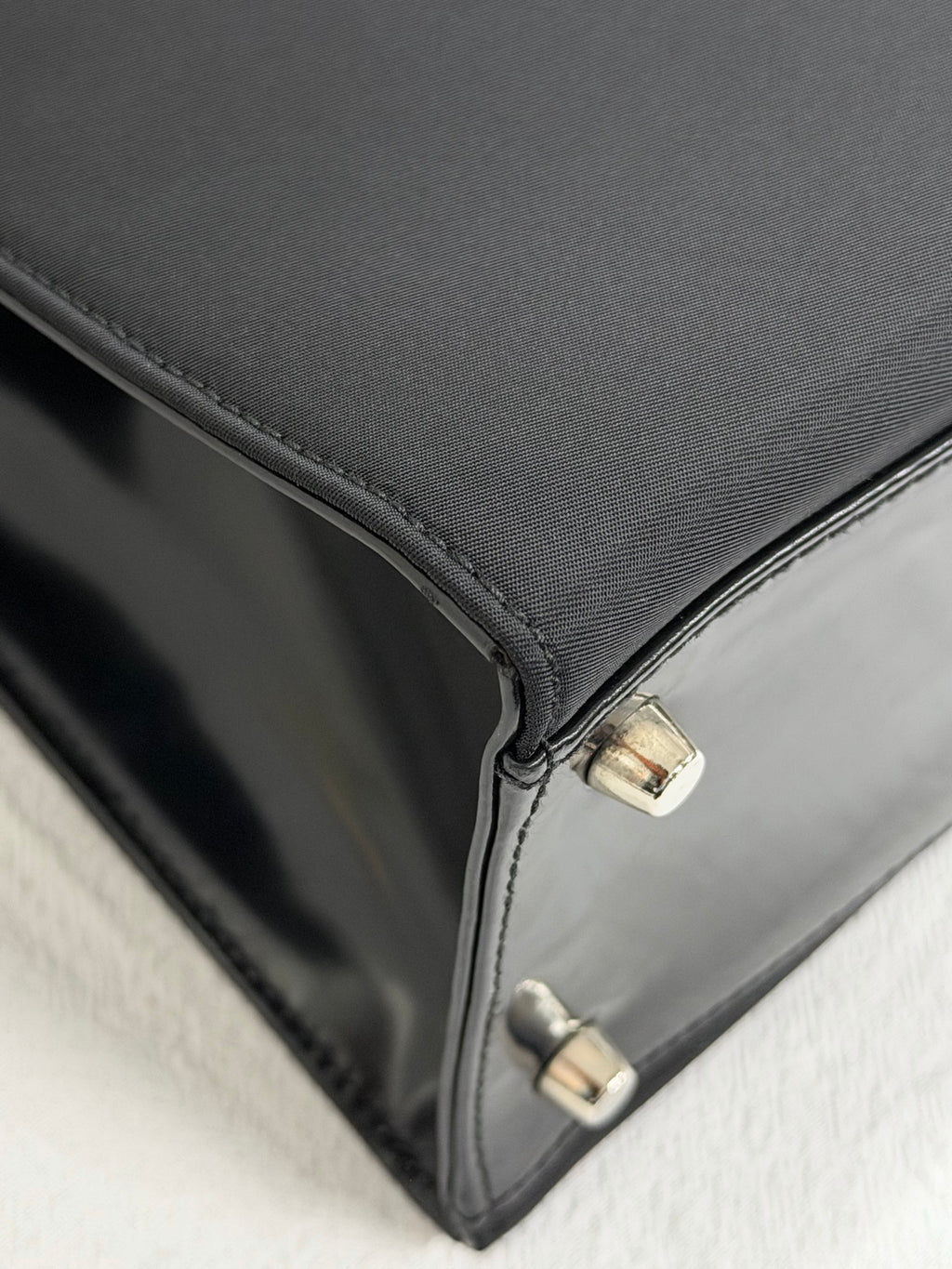 PRADA Tessuto Nylon Flap Top-Handle Handbag