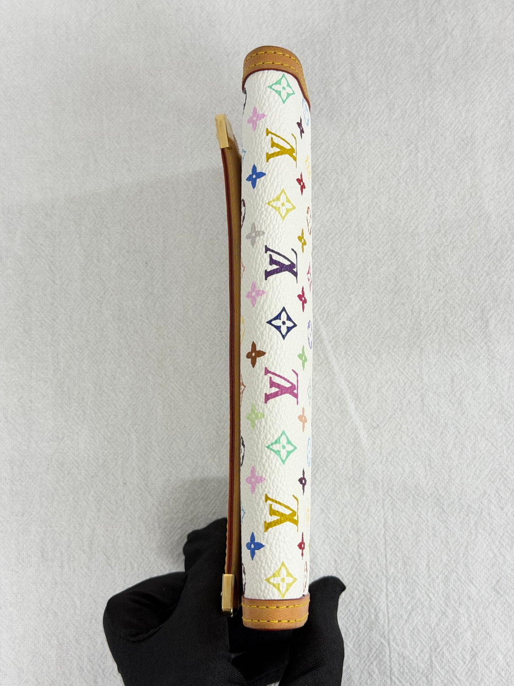 LOUIS VUITTON  Monogram Multicolore Portefeuille Sarah Long Wallet White Blanc