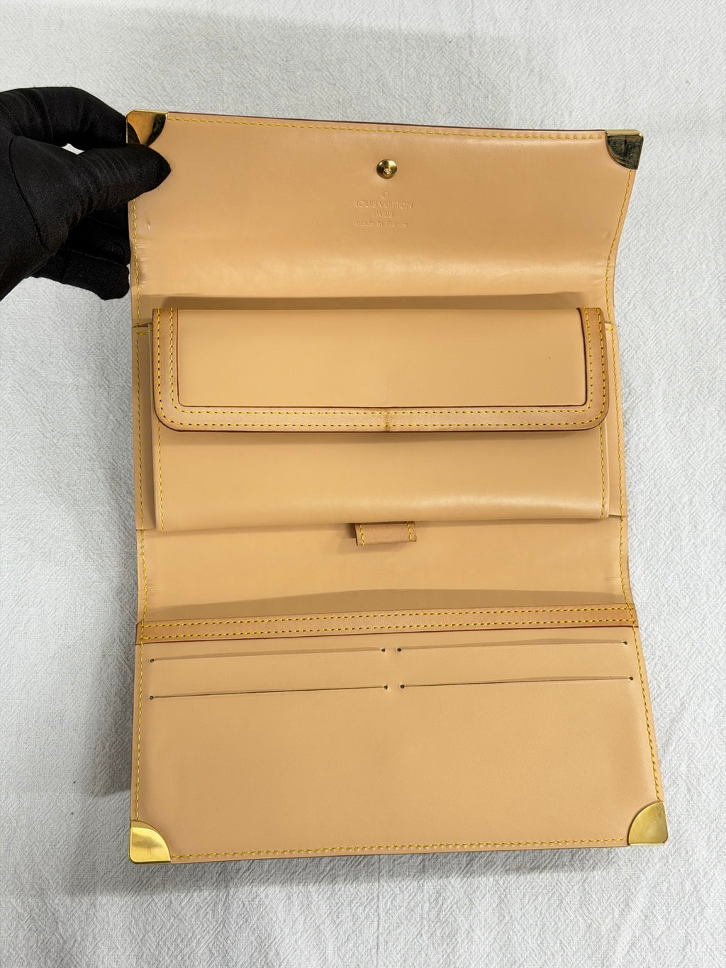 LOUIS VUITTON  Monogram Multicolore Portefeuille Sarah Long Wallet White Blanc