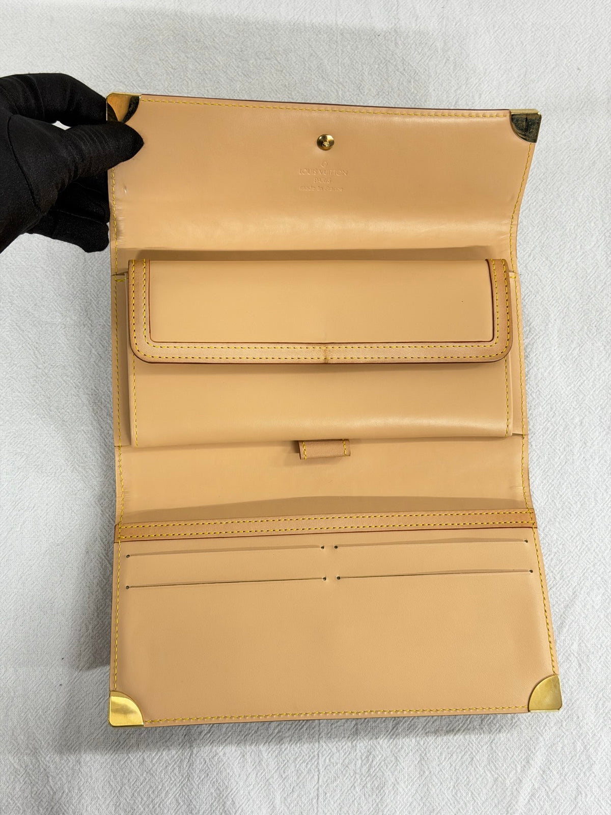 LOUIS VUITTON  Monogram Multicolore Portefeuille Sarah Long Wallet White Blanc