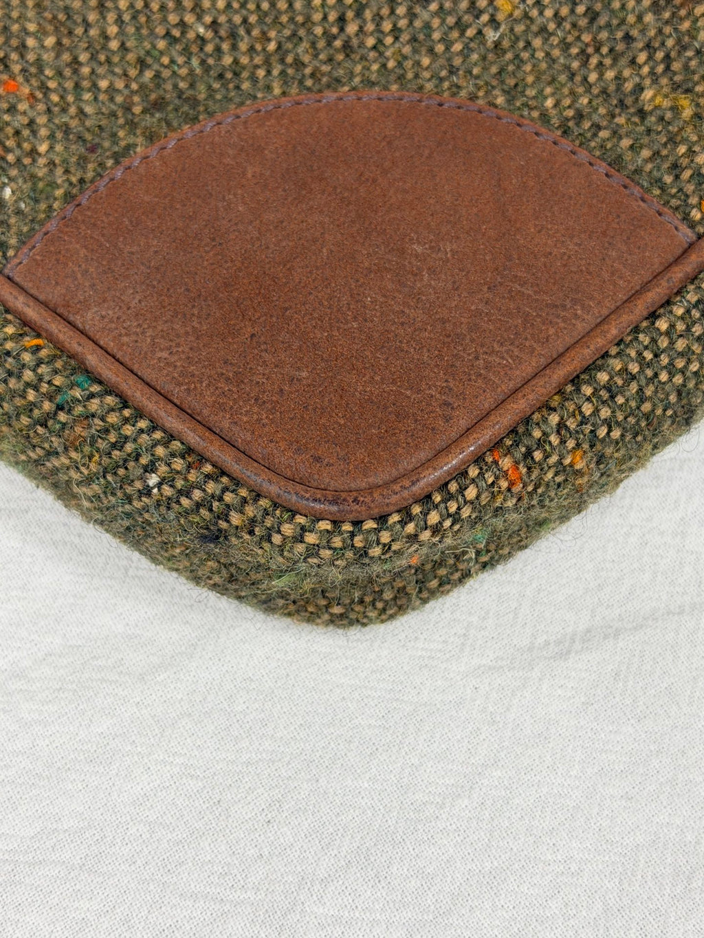 PRADA  Tweed & Leather Embellished  2Way Tote Bag