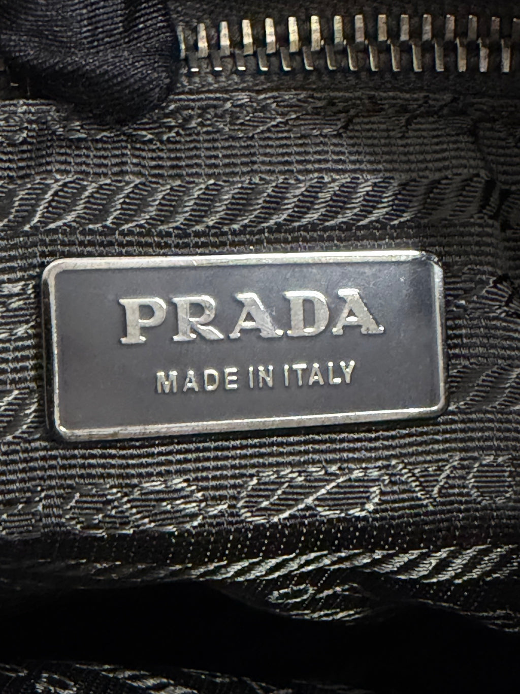 PRADA  Tweed & Leather Embellished  2Way Tote Bag