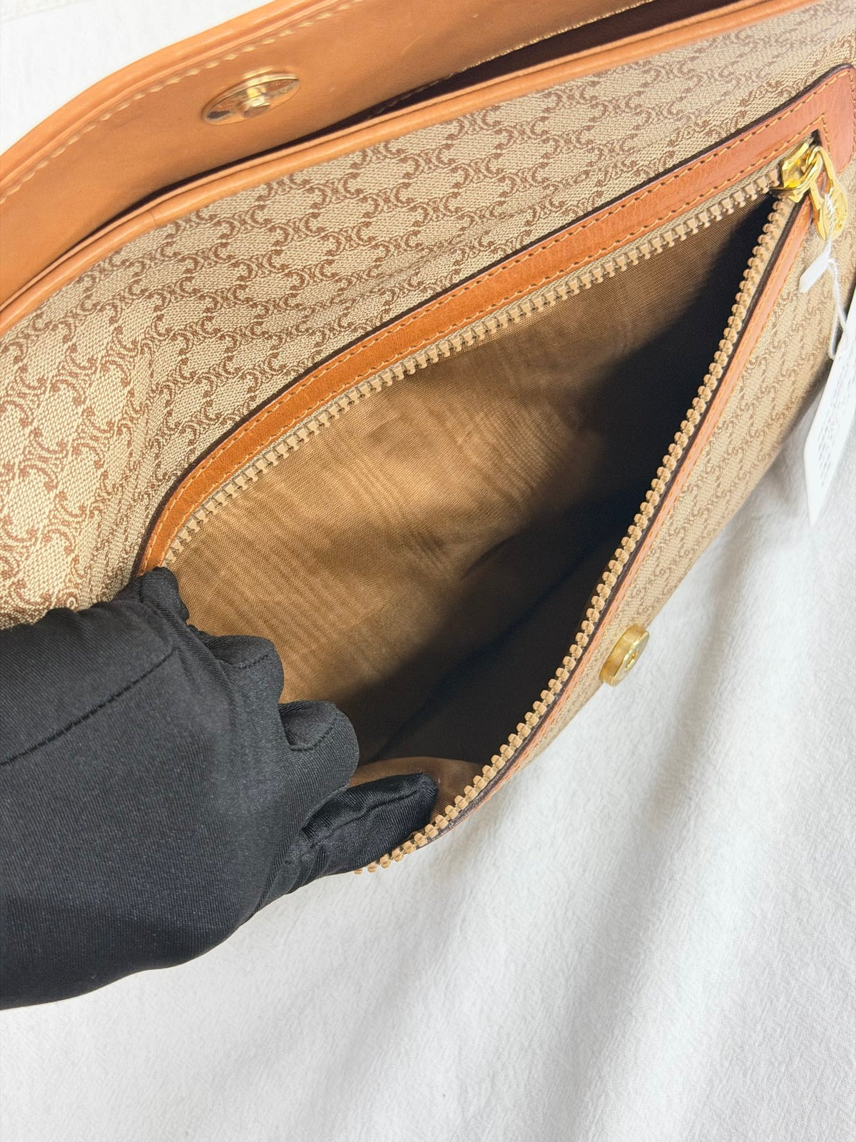CELINE Macadam  Brown Clutch