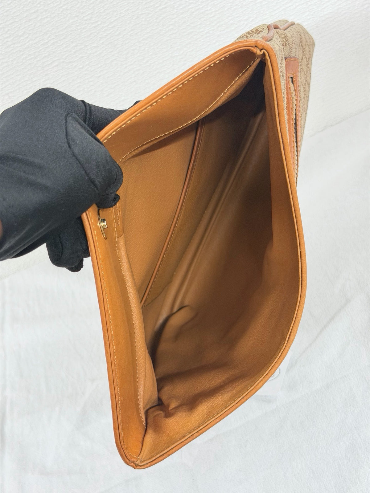 CELINE Macadam  Brown Clutch