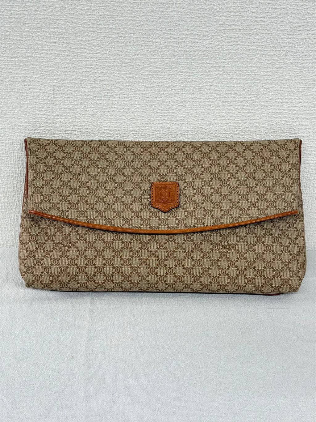 CELINE Macadam  Brown Clutch