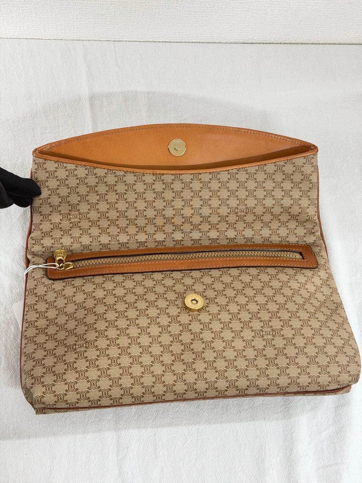 CELINE Macadam  Brown Clutch