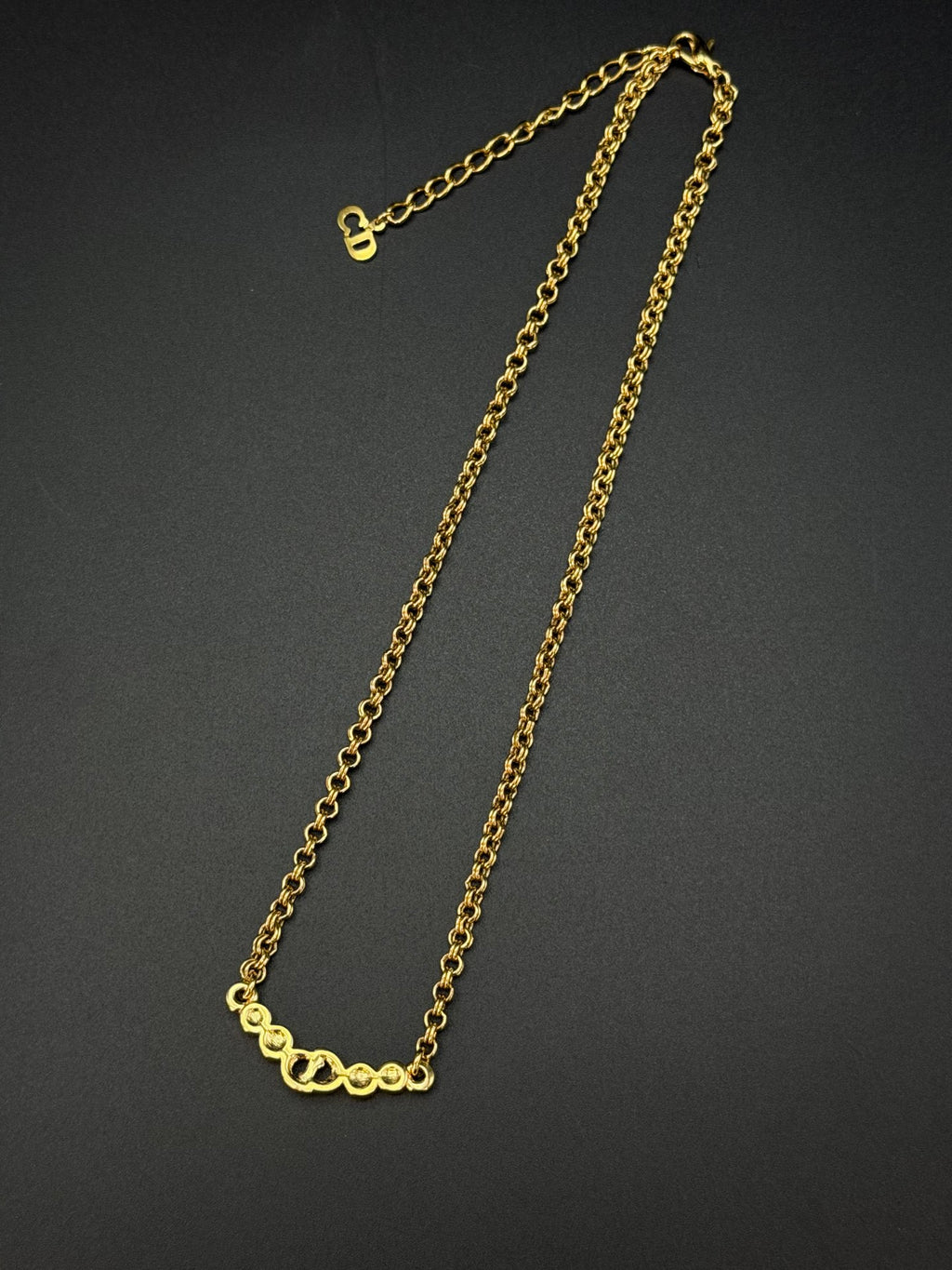 CHRISTIAN DIOR Rheinstone Necklace