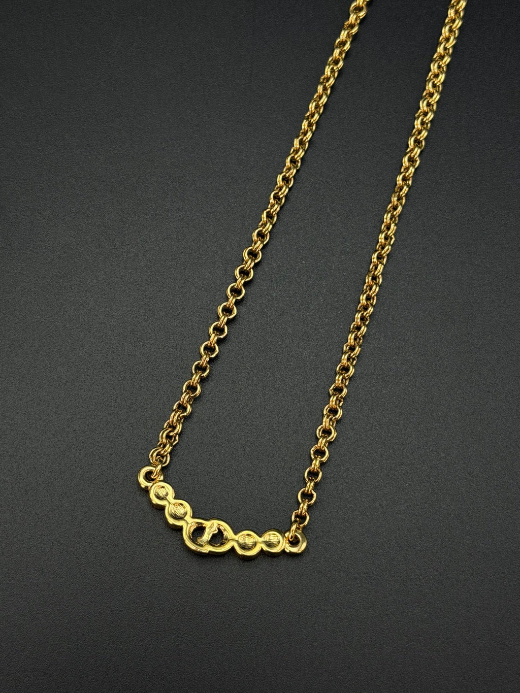 CHRISTIAN DIOR Rheinstone Necklace