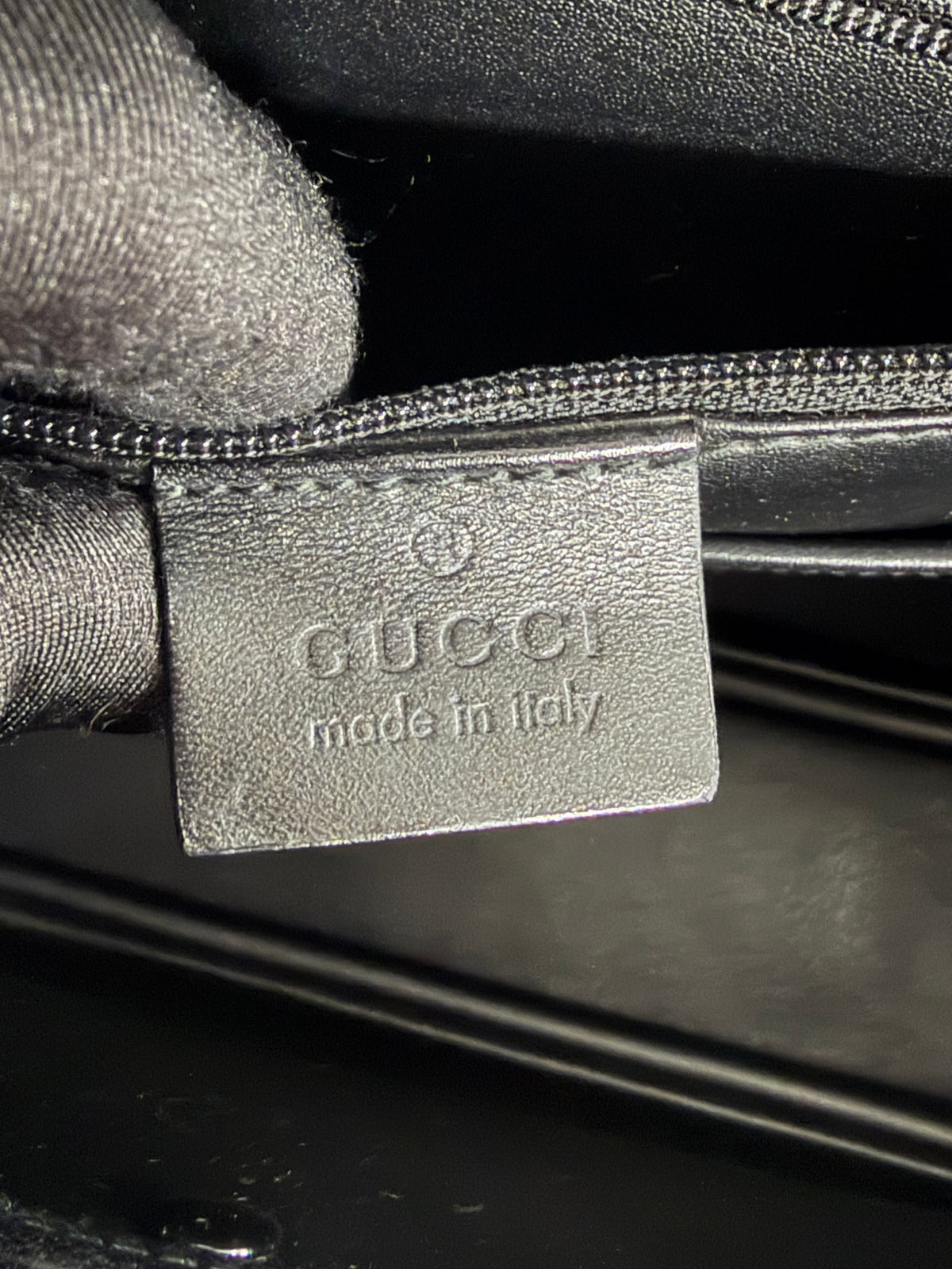 GUCCI Wool Felt & Leather Cross 2WAY Handle Beige Shoulder Bag
