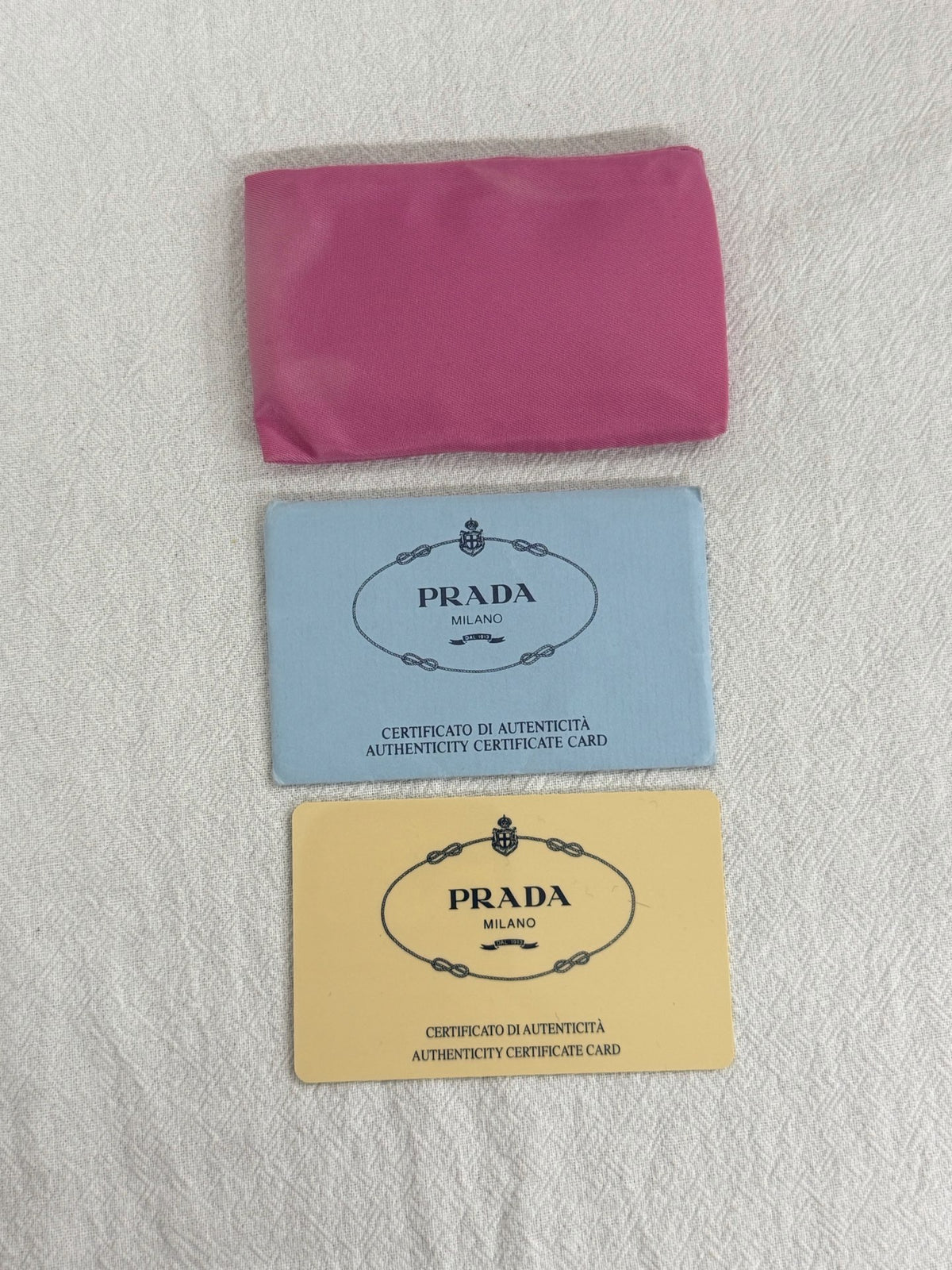 PRADA Tessuto Nylon Bicolor Shoulder Bag Pochette Black & Fuchsia Pink
