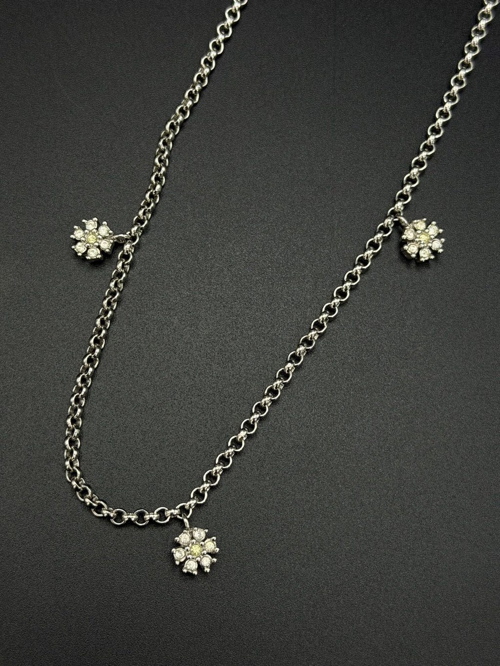 CHRISTIAN DIOR Multi-Charm Star Logo Necklace