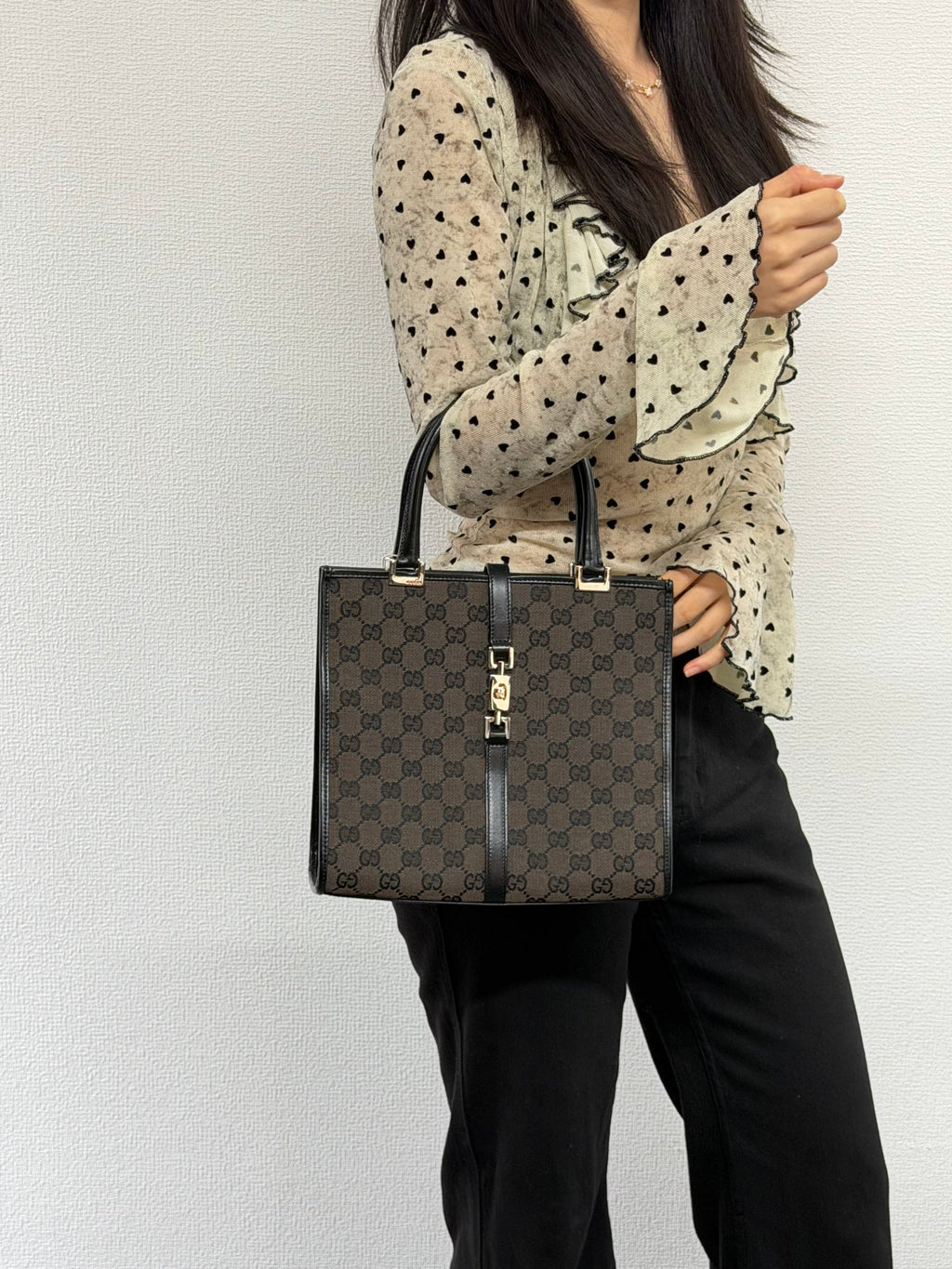 GUCCI Jackie GG supreme Handbag