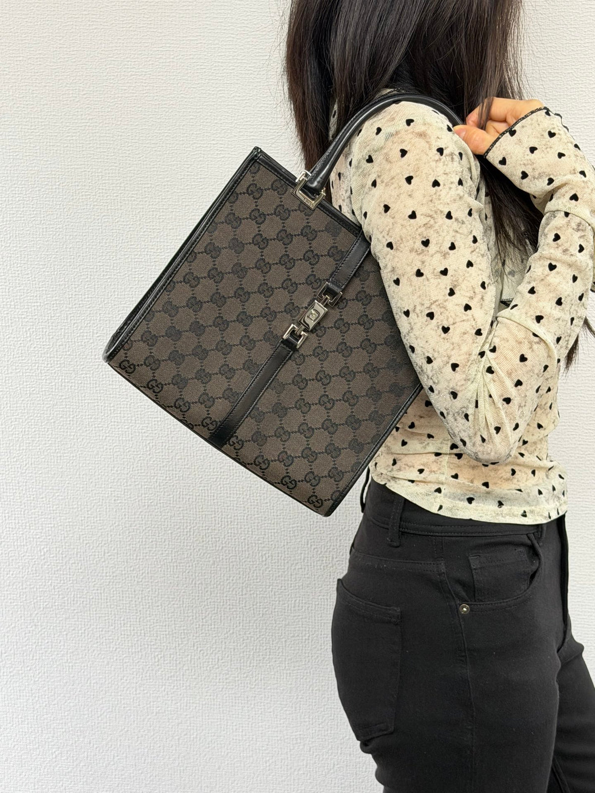 GUCCI Jackie GG supreme Handbag