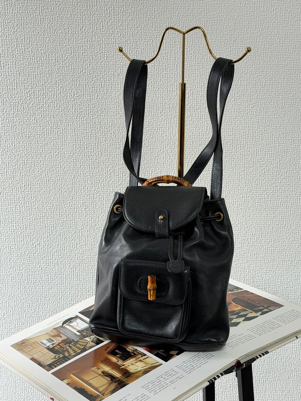 GUCCI Mini Bamboo Backpack