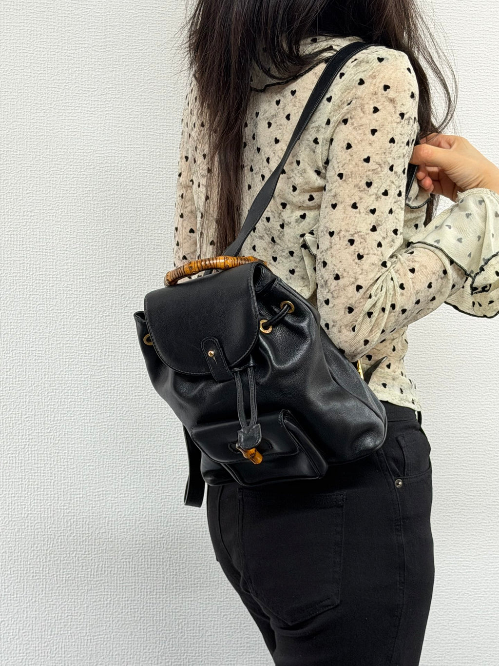 GUCCI Mini Bamboo Backpack