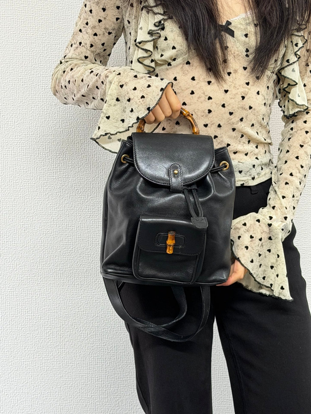 GUCCI Mini Bamboo Backpack