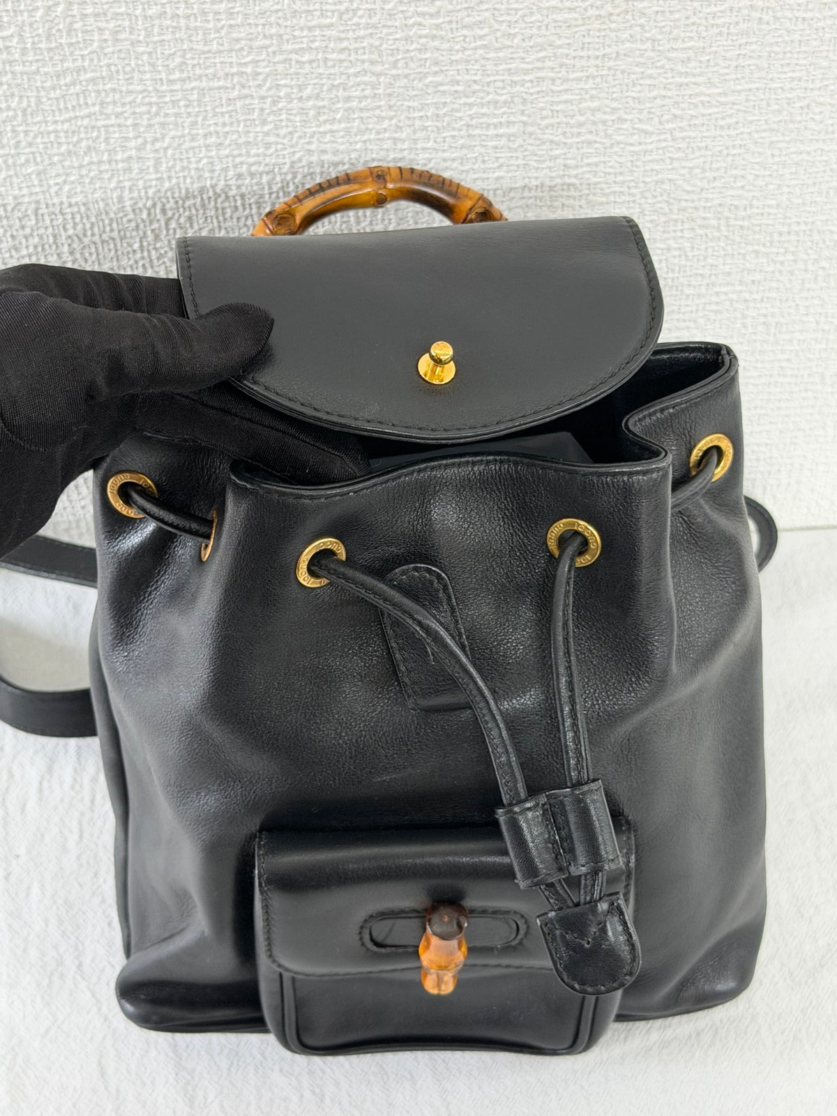 GUCCI Mini Bamboo Backpack