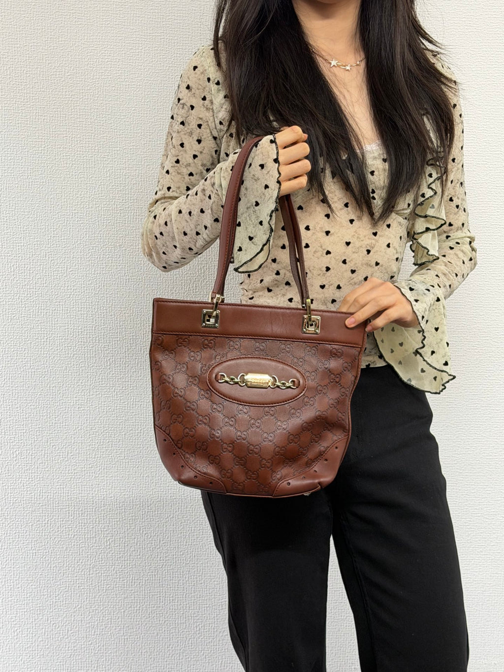 GUCCI Guccissima Punch Tote Bag