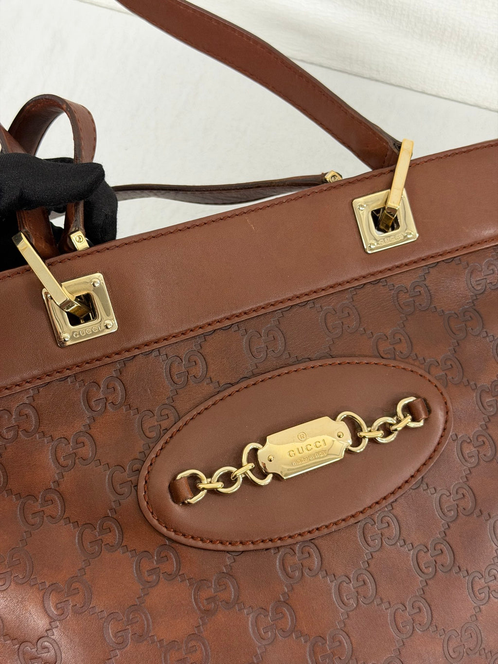 GUCCI Guccissima Punch Tote Bag