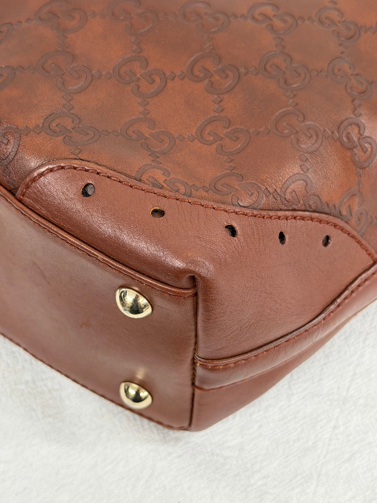 GUCCI Guccissima Punch Tote Bag