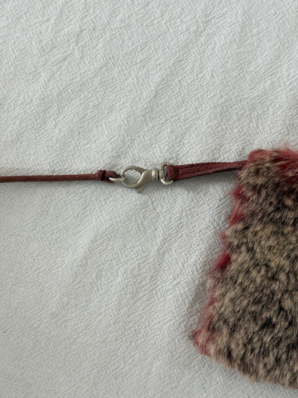 CHANEL Lapin Fur Patchwork Tote Bag