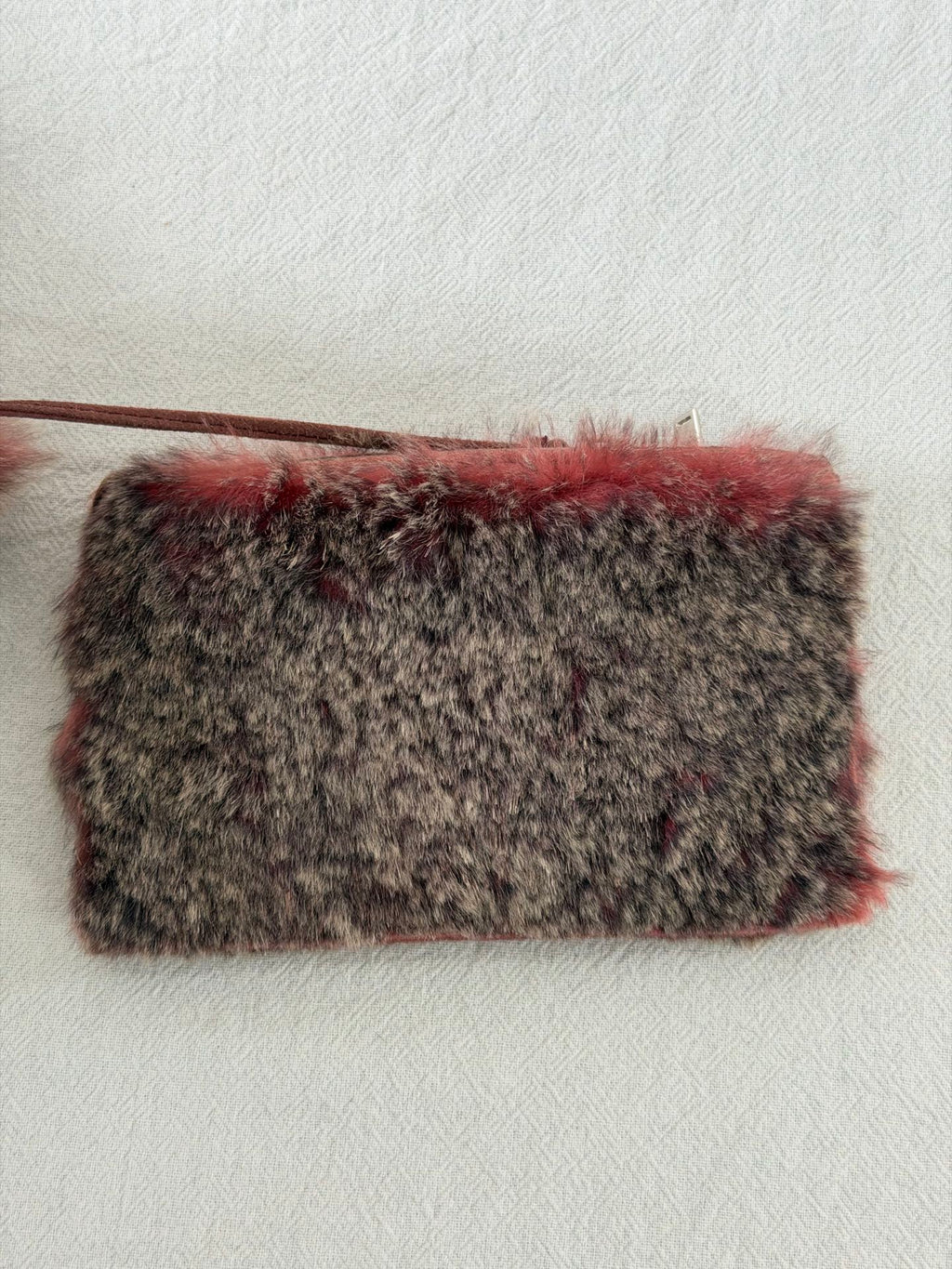 CHANEL Lapin Fur Patchwork Tote Bag