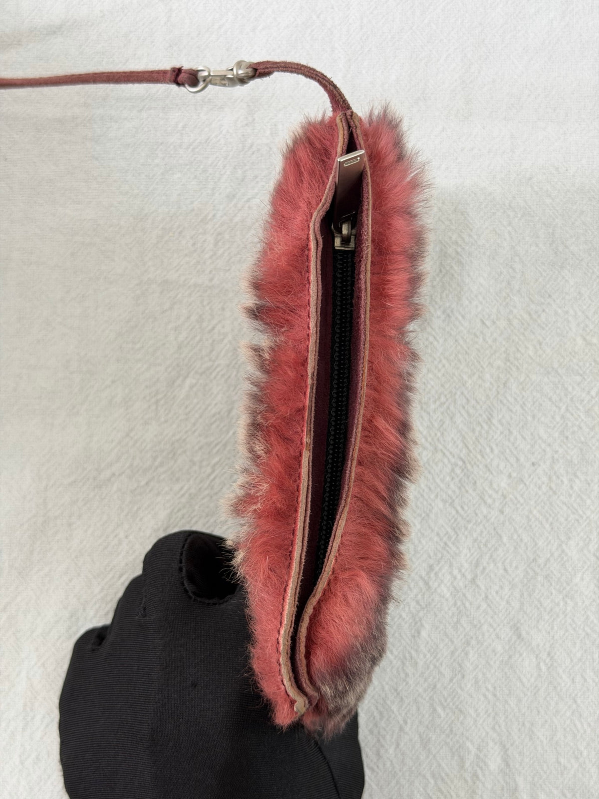 CHANEL Lapin Fur Patchwork Tote Bag