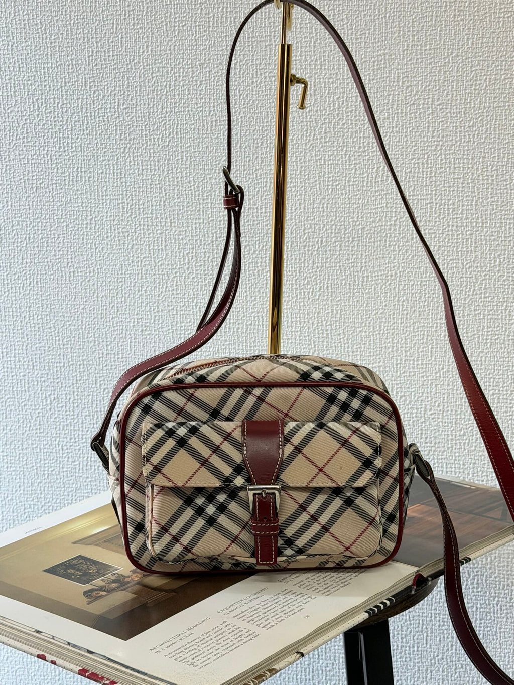 BURBERRY Blue Label Nova Check Pocket Crossbody Bag